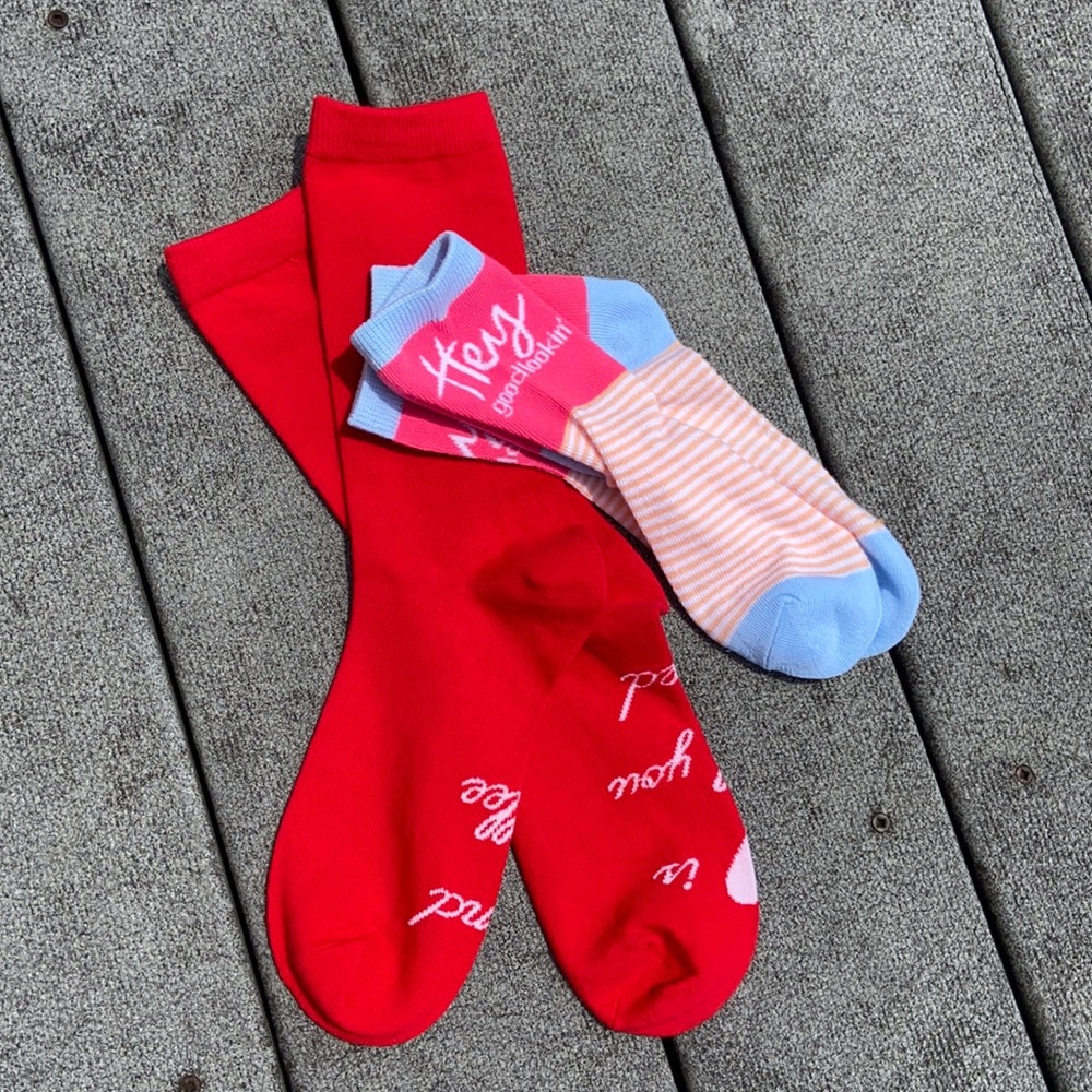 NWOT Socks with Cute Sayings